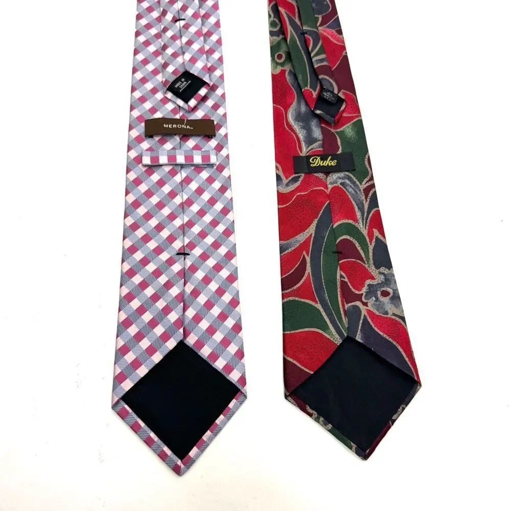 2 Mens Silk Ties